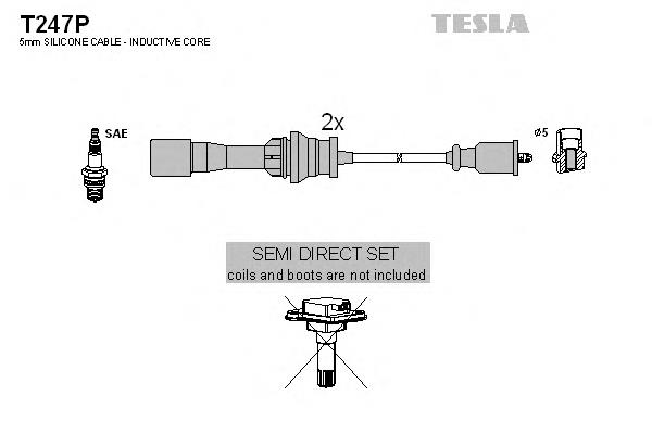 Високовольтні дроти T247P Tesla