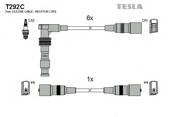 T292C Tesla Проводи високовольтні