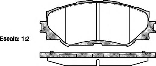 Колодки гальмівні передні, дискові P1332300 Woking