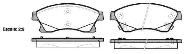 Тормозні колодки Woking P1531312