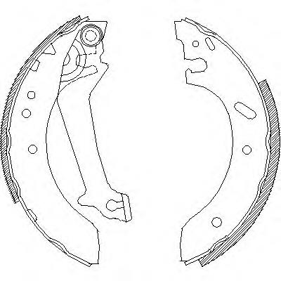 Колодки гальмові задні, барабанні Z467000 Woking