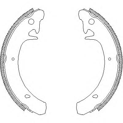 Колодки гальмові задні, барабанні Z412900 Woking