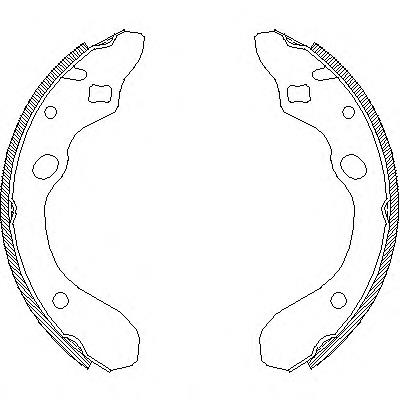 Колодки гальмові задні, барабанні Z414700 Woking