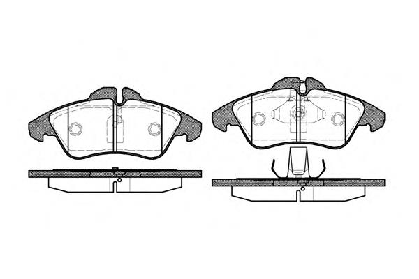 Колодки гальмівні передні, дискові P478300 Woking