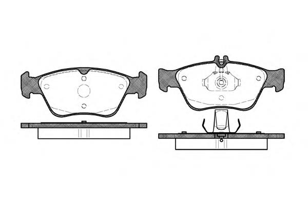 P486300 Woking Передні гальмівні колодки