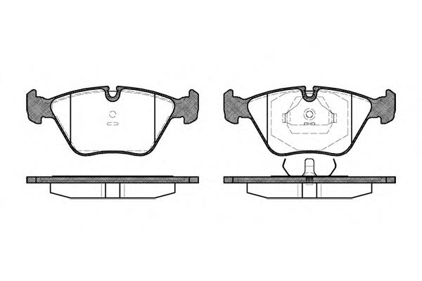 Колодки гальмівні передні, дискові P370300 Woking