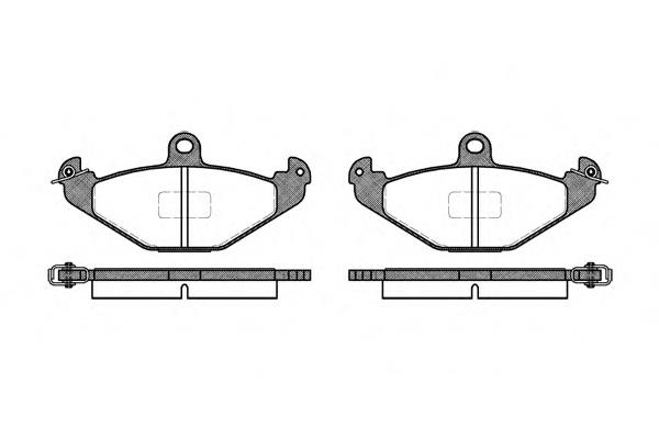 Колодки гальмові задні, дискові P245310 Woking