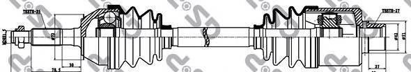 Піввісь (привід) передня 244006 GSP
