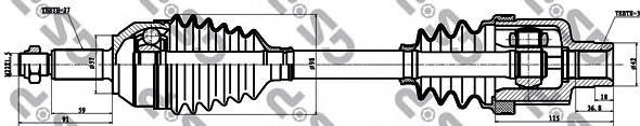 Привід правий Ford 1132653