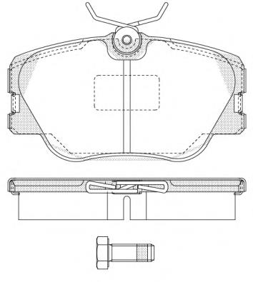 Тормозні колодки Woking P089300