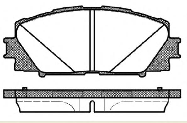 Колодки гальмівні передні, дискові P1324310 Woking