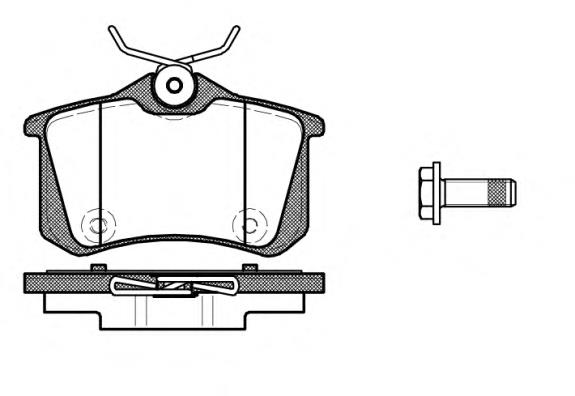 P1291310 Woking колодки гальмові задні, дискові
