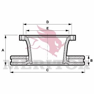 MBR5073 Arvin Meritor Дискові гальма