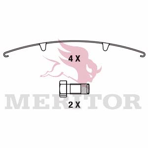 MDP3125K Arvin Meritor Передні гальмівні колодки