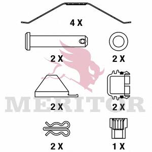 Колодки гальмові задні, дискові MDP3087K Arvin Meritor