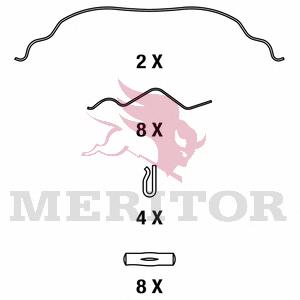 MDP3090K Arvin Meritor Передні гальмівні колодки