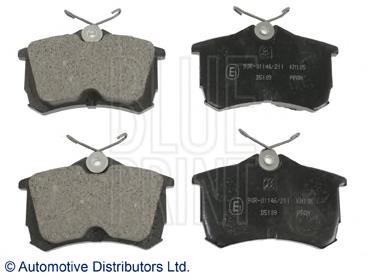 Задні гальмівні колодки ADH24257 Blue Print