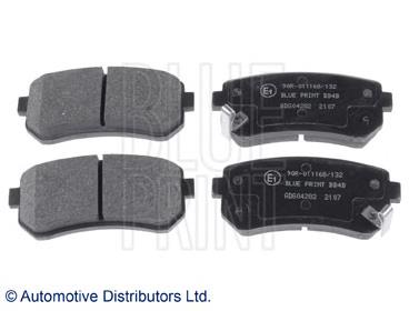 Задні гальмівні колодки ADG04282 Blue Print