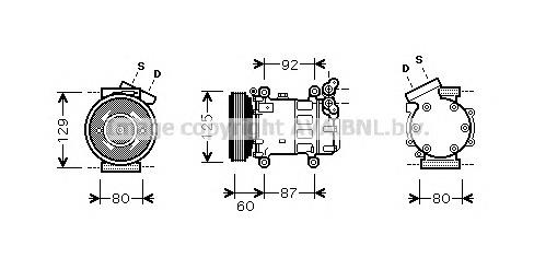 Компресор кондиціонера RTK080 Prasco