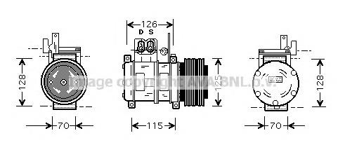 Компресор кондиціонера BWK073 Prasco