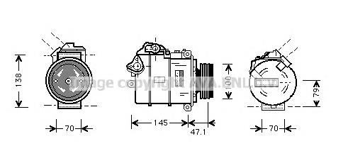 Компресор кондиціонера BWK306 Prasco