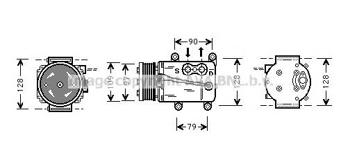 Компресор кондиціонера FDK105 Prasco