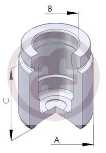 FPI044 Brembo Поршень супорта гальмівного, заднього