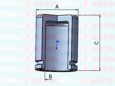 Поршень супорта гальмівного, переднього Autofren D025317 ціна, від 5.83 USD