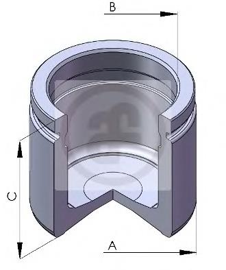 Поршень супорта гальмівного, переднього Autofren D025209 ціна, від 10.22 USD