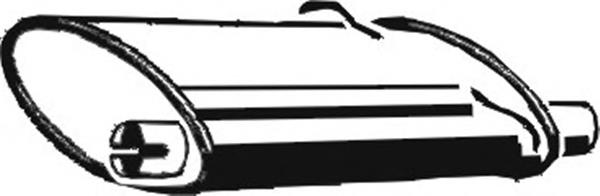 Глушник, задня частина 3531670 Volvo