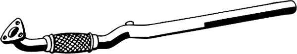 05146 Asmet труба приймальна (штани глушника, передня)