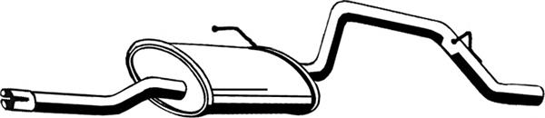  Глушник, задня частина Opel Agila 