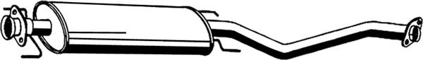 5852870 Opel Середній глушник
