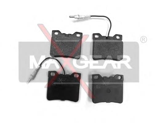 190412 Maxgear Колодки гальмівні задні, дискові