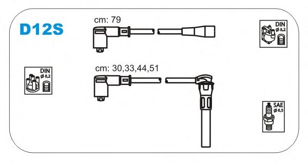 Дроти запалювання Janmor D12S ціна, від 34.40 USD