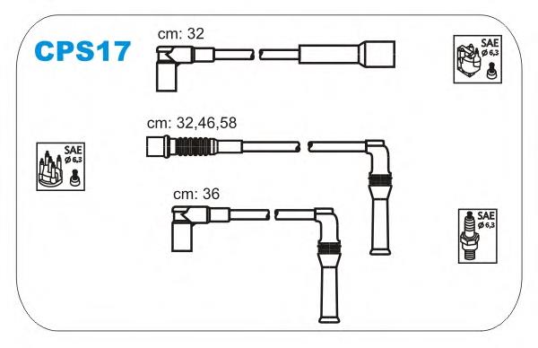 Дроти запалювання Janmor CPS17 ціна, від 32.18 USD