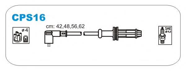 CPS16 Janmor Дріт високовольтні, комплект (Тип соединения M4)