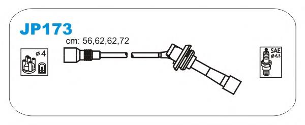 JP173 Janmor кабель високовольтний, циліндр №1, 3