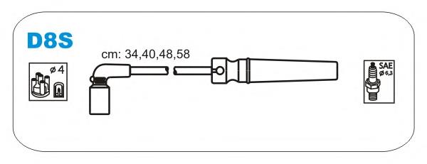 Дроти запалювання Janmor D8S ціна, від 16.66 USD