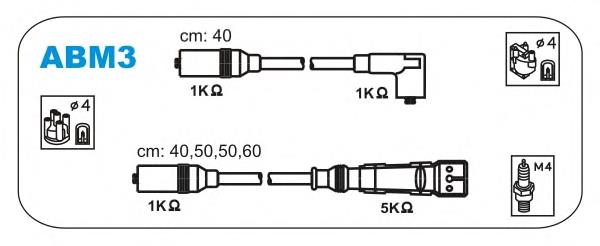 Дроти запалювання Janmor ABM3 ціна, від 36.65 USD