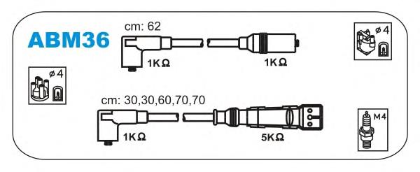 Дріт високовольтний, комплект ABM36 Janmor