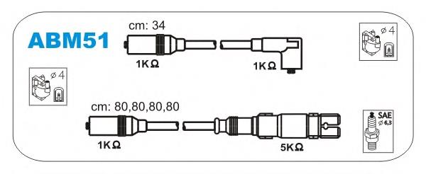 Дроти запалювання Janmor ABM51 ціна, від 43.75 USD