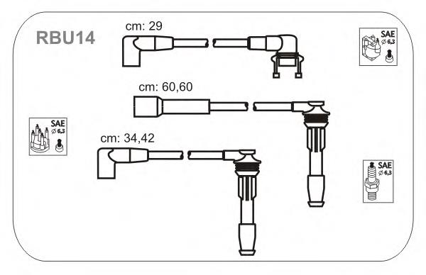 Дроти запалювання Janmor RBU14 ціна, від 25.34 USD