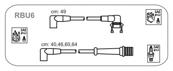 Дріт високовольтний, комплект RBU6 Janmor