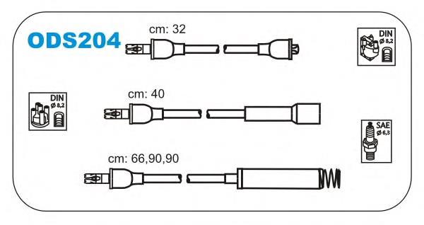 Дроти запалювання Janmor ODS204 ціна, від 17.14 USD