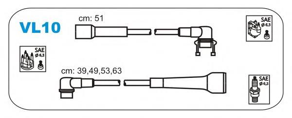 Дроти запалювання NGK RCVL607 ціна, від 19.80 USD