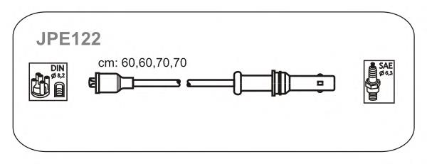 Дроти запалювання Janmor JPE122 ціна, від 44.83 USD