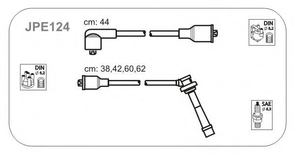 Дроти запалювання Janmor JPE124 ціна, від 14.90 USD