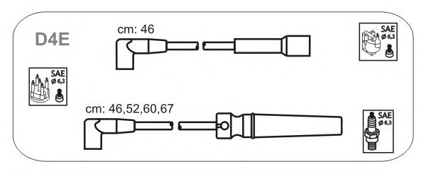 Дроти запалювання Janmor D4E ціна, від 13.26 USD