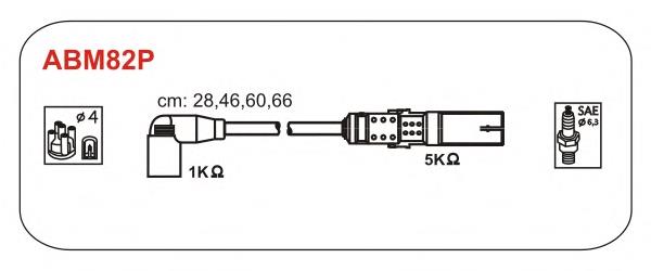 Високовольтні дроти ABM82P Janmor